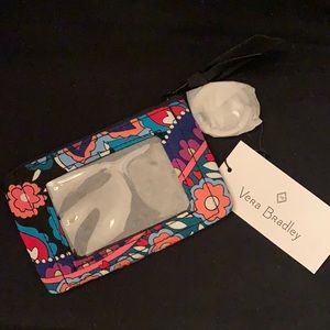 Vera Bradley Haymarket Paisley zip id case NWT